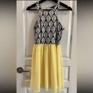 LULU DRESS - PRINTS AND THE POPPER YELLOW PRINT DRESS